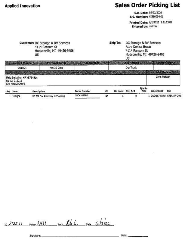 fax page
