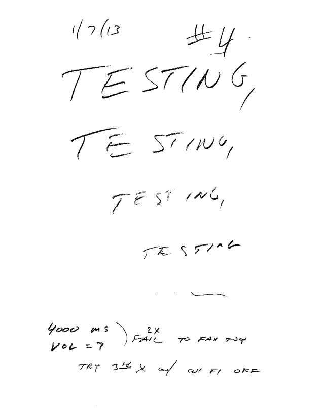 Fax page