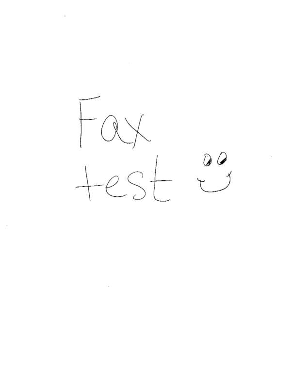 Fax page