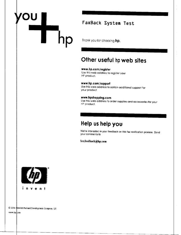 Fax page