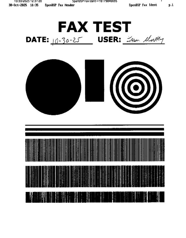fax page