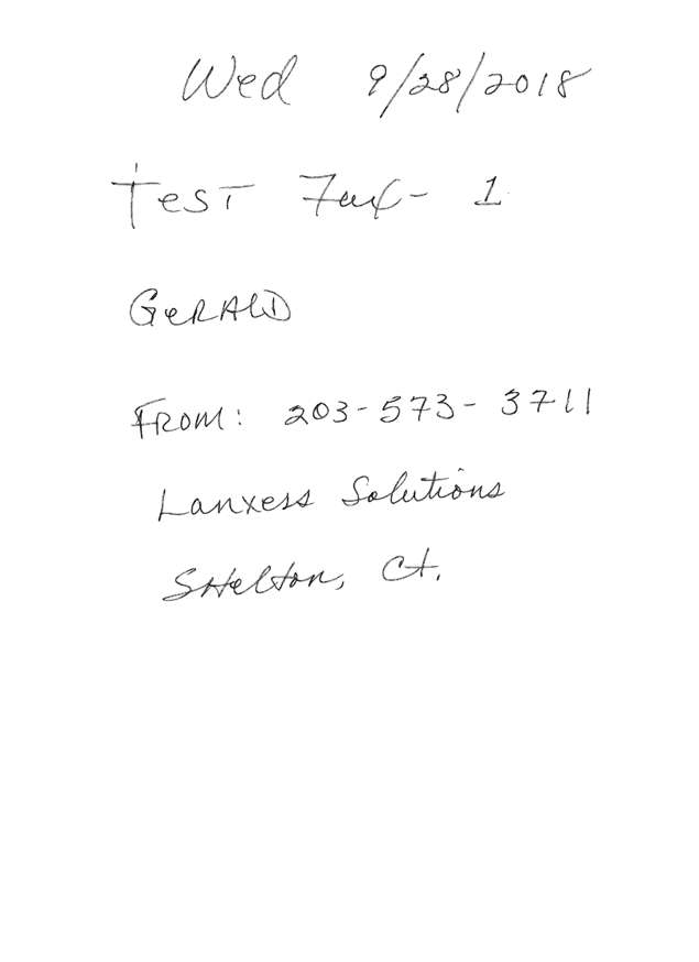 Fax page