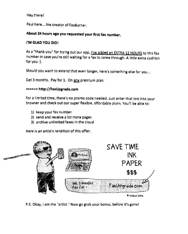Fax page