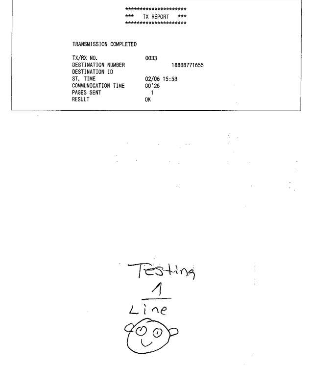 Fax page