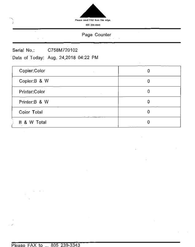 Fax page