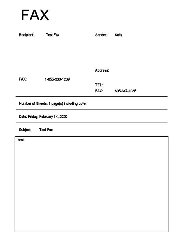 fax page