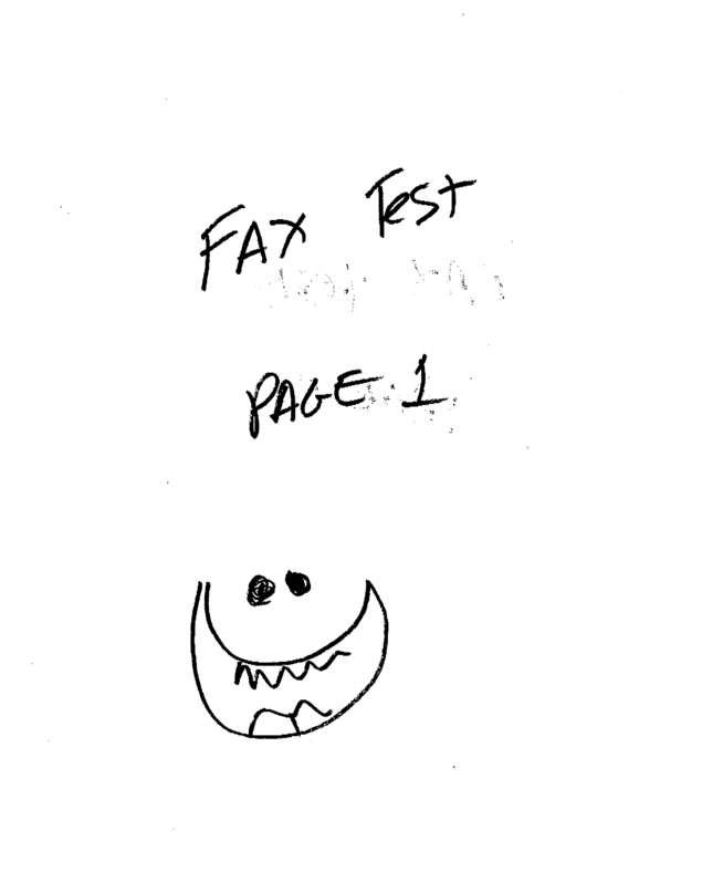Fax page
