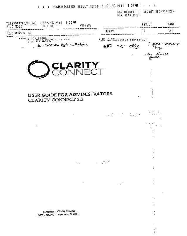 Fax page