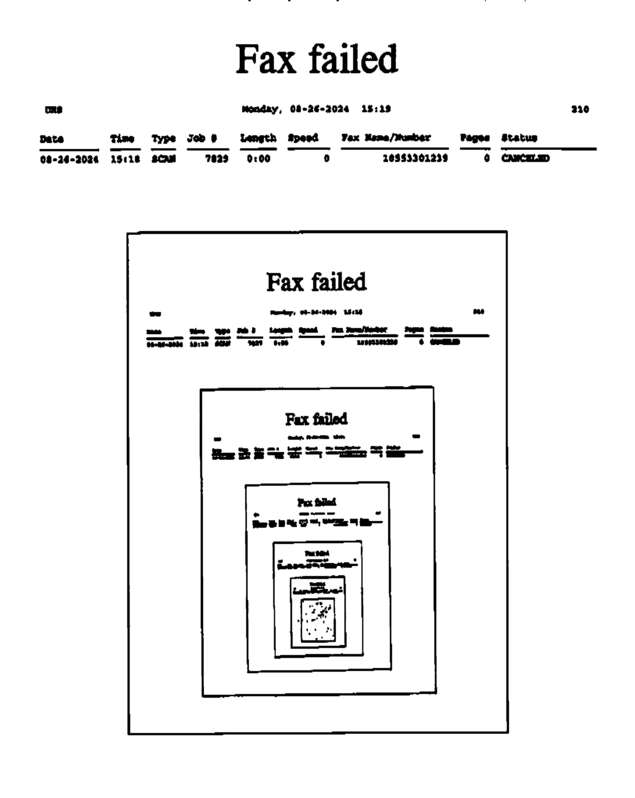 Fax page