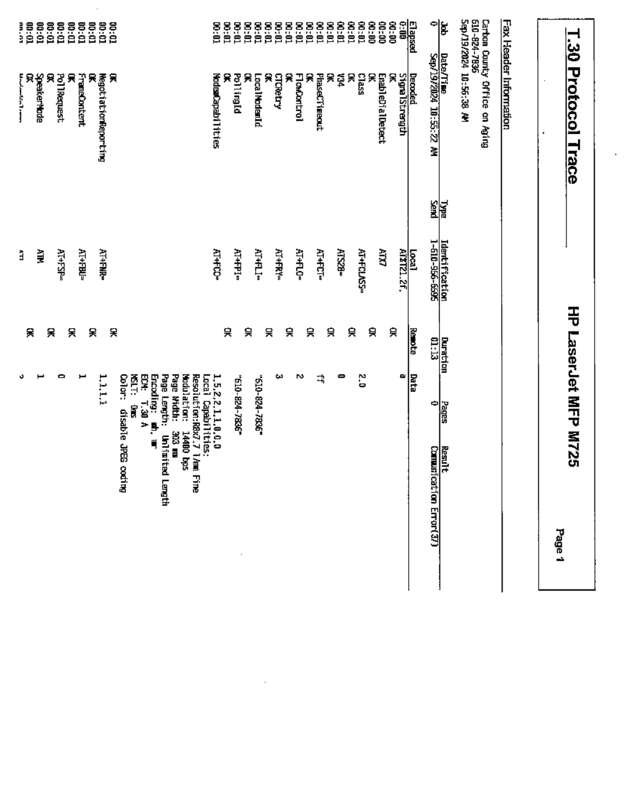 Fax page