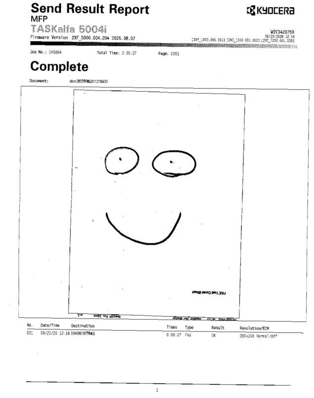 fax page
