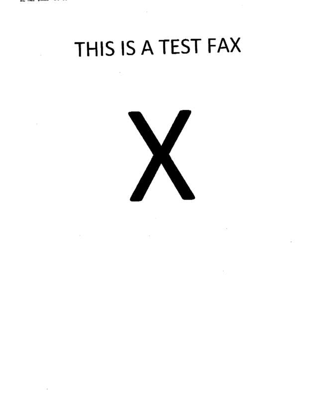 Fax page