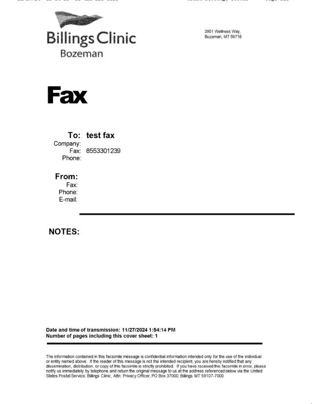 fax page