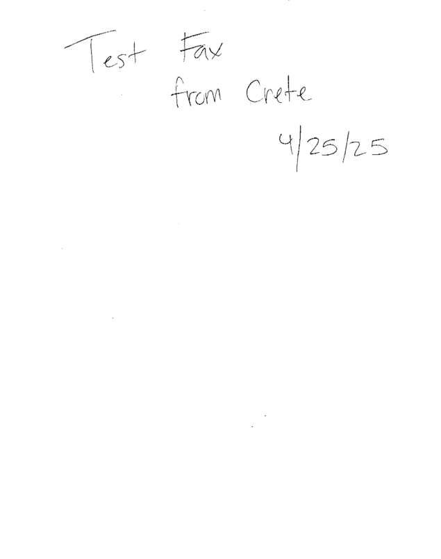 Fax page