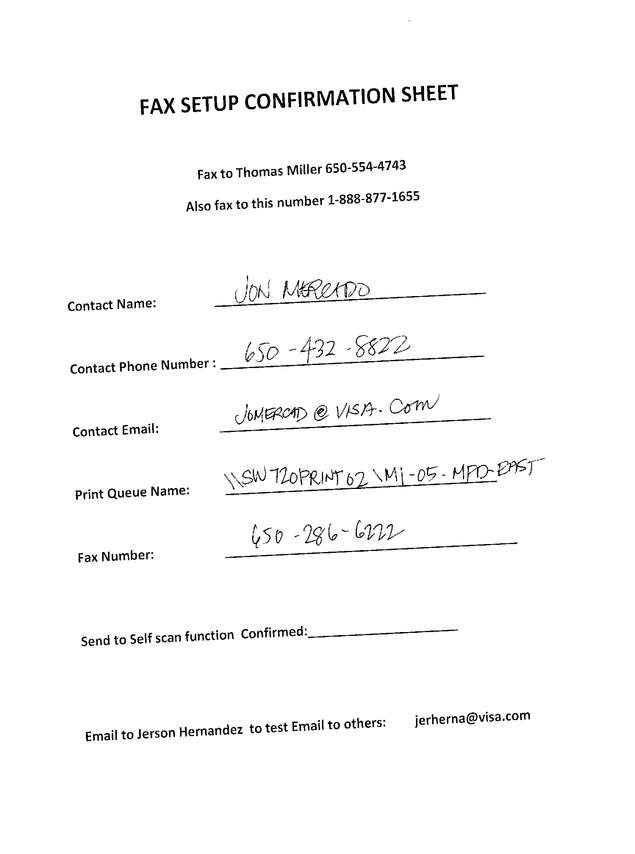 Fax page
