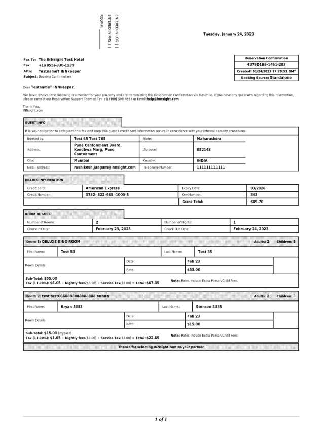 fax page