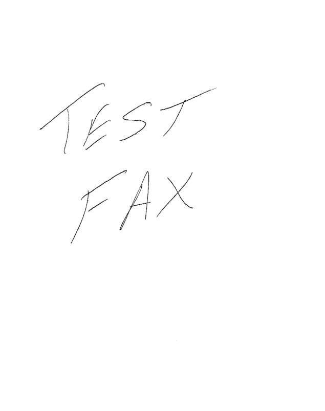 Fax page