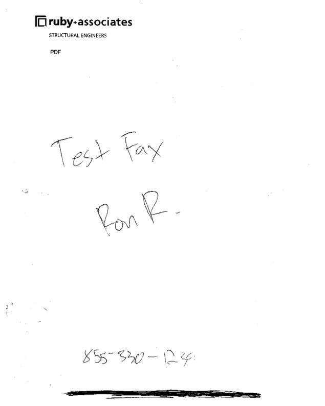 Fax page
