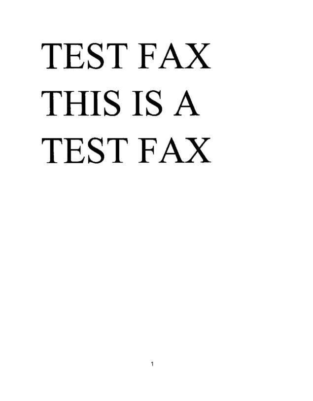 Fax page
