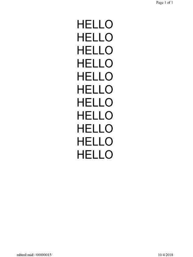 Fax page