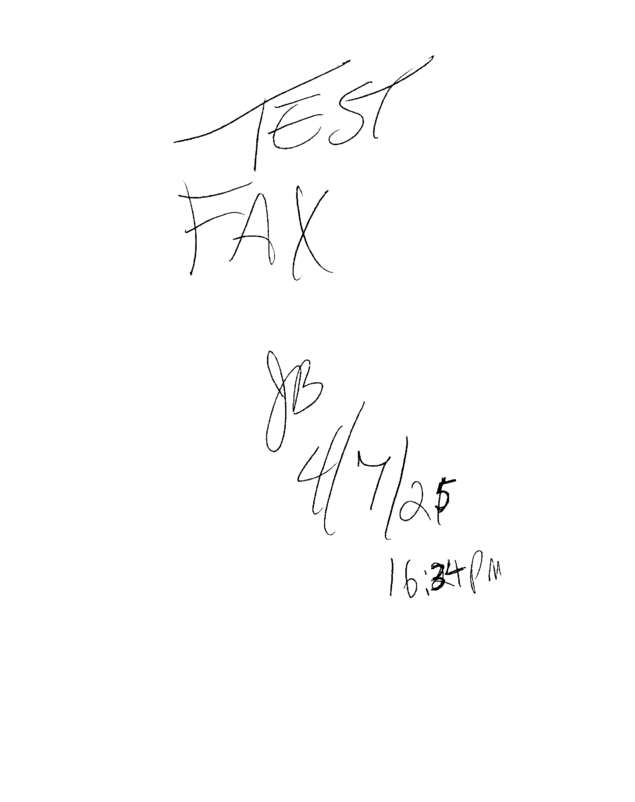 fax page