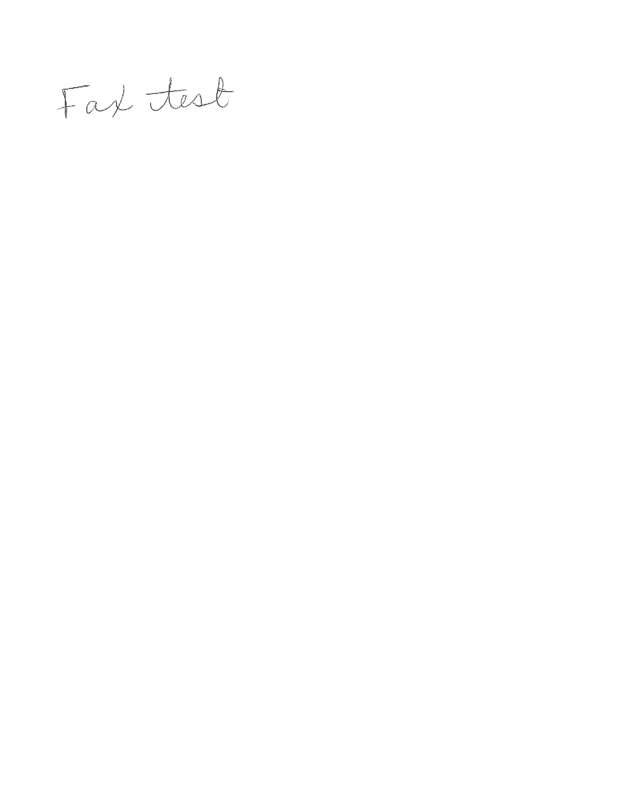 Fax page