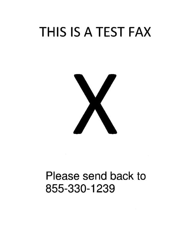 Fax page