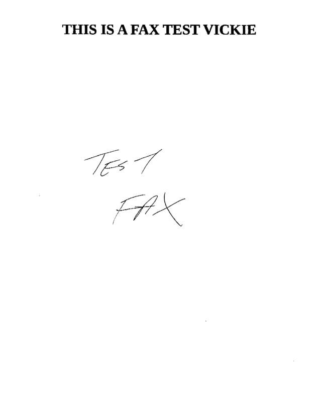 Fax page