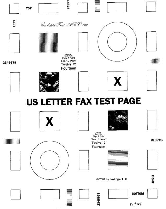 Fax page