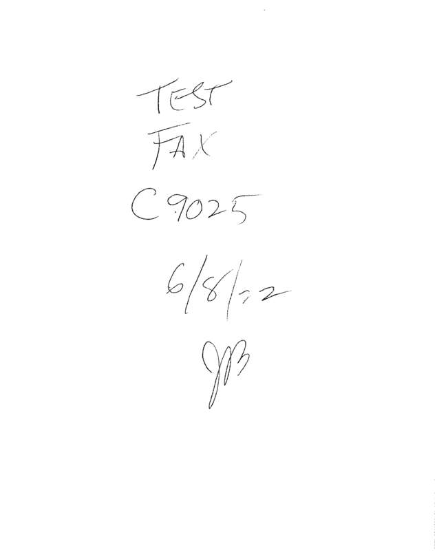 Fax page