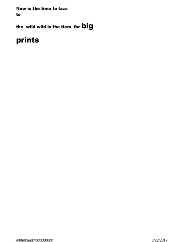 Fax page