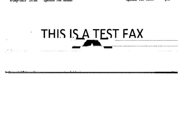 Fax page