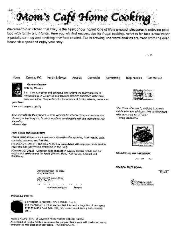 Fax page
