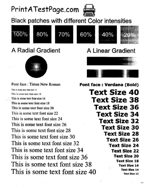 Fax page