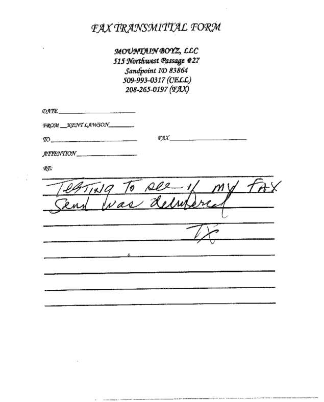 Fax page