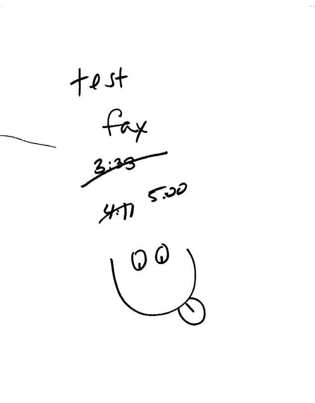Fax page