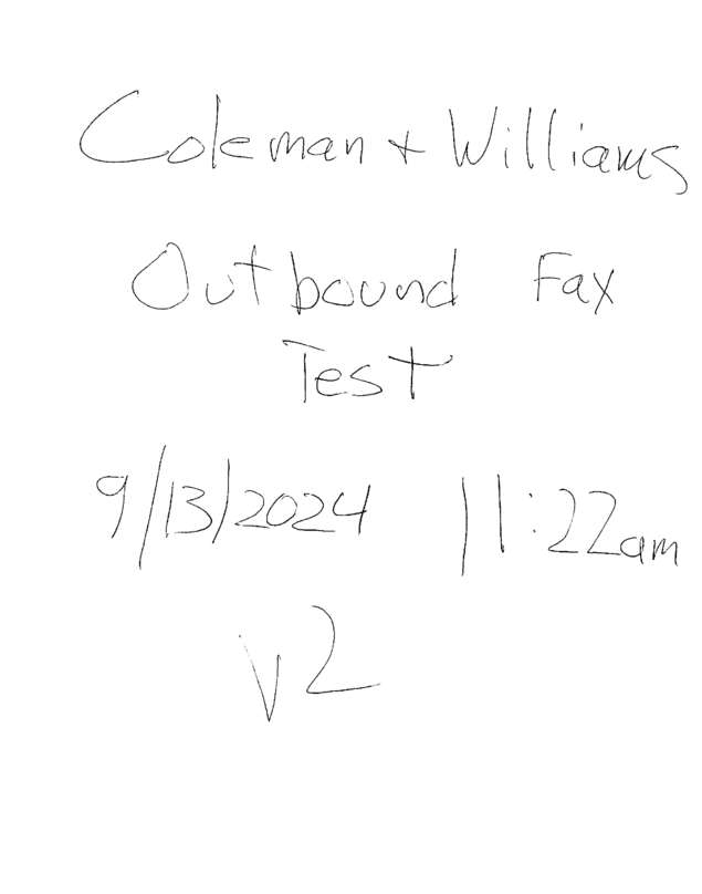 Fax page