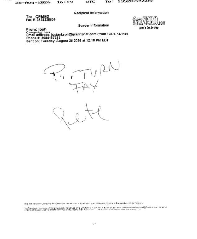 fax page