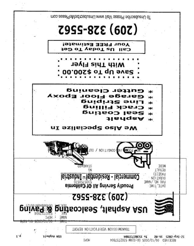 fax page