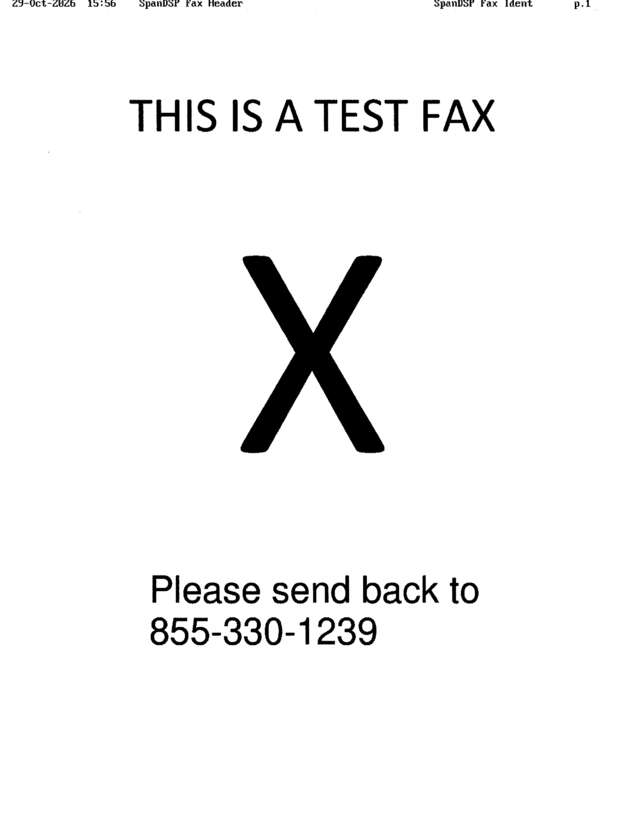 Fax page