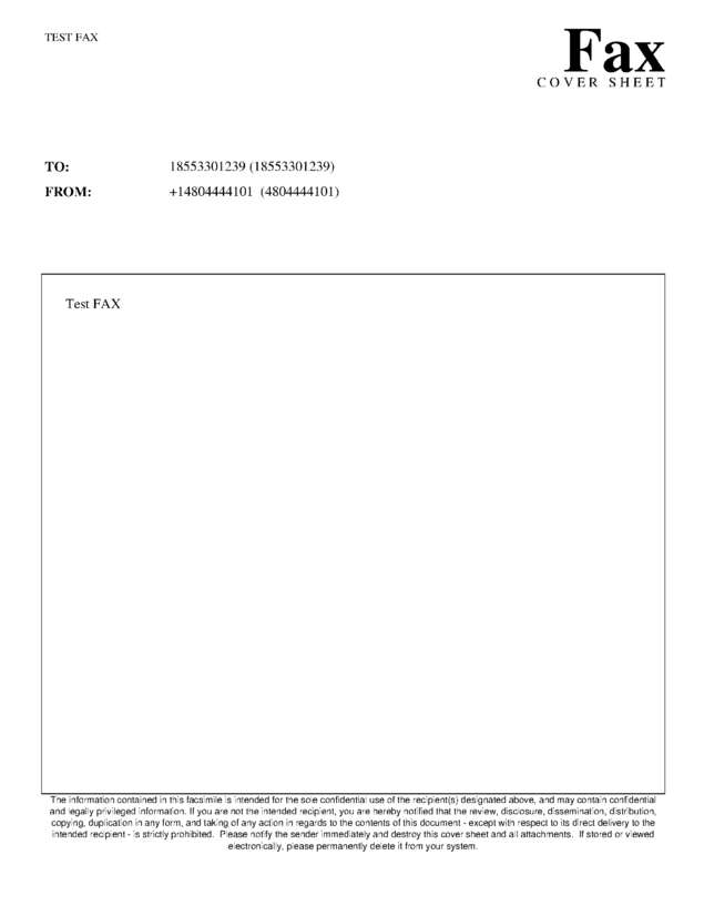 fax page
