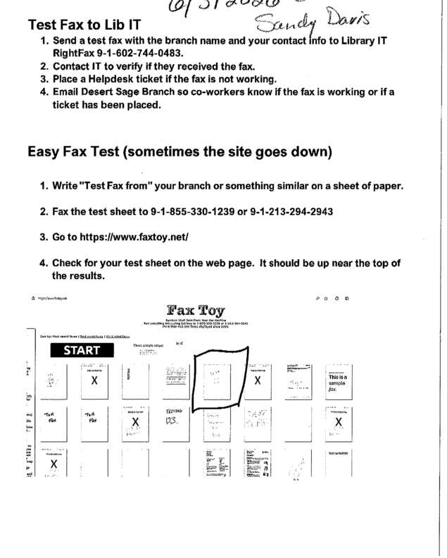 fax page