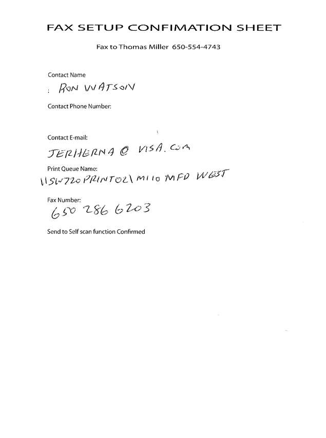 Fax page