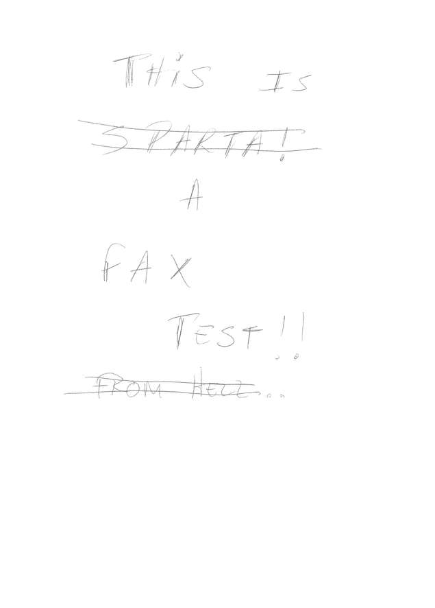 Fax page