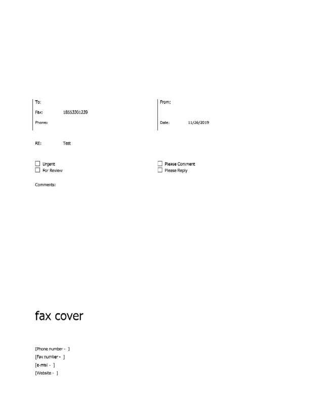 fax page