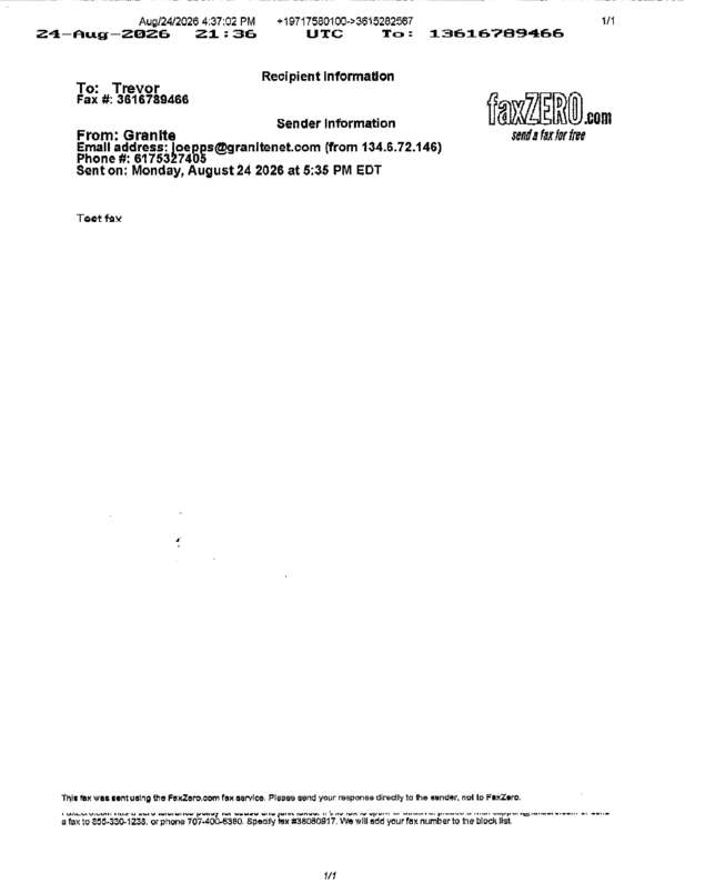 fax page
