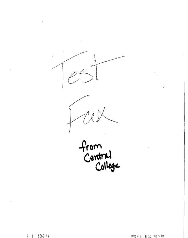 Fax page