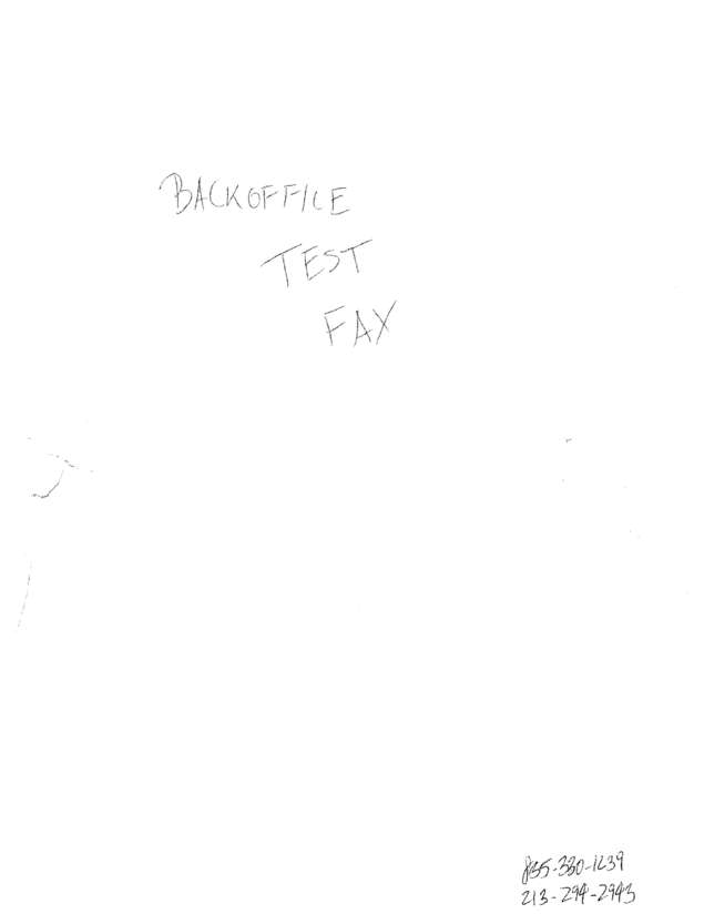 Fax page