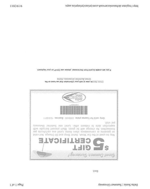 Fax page