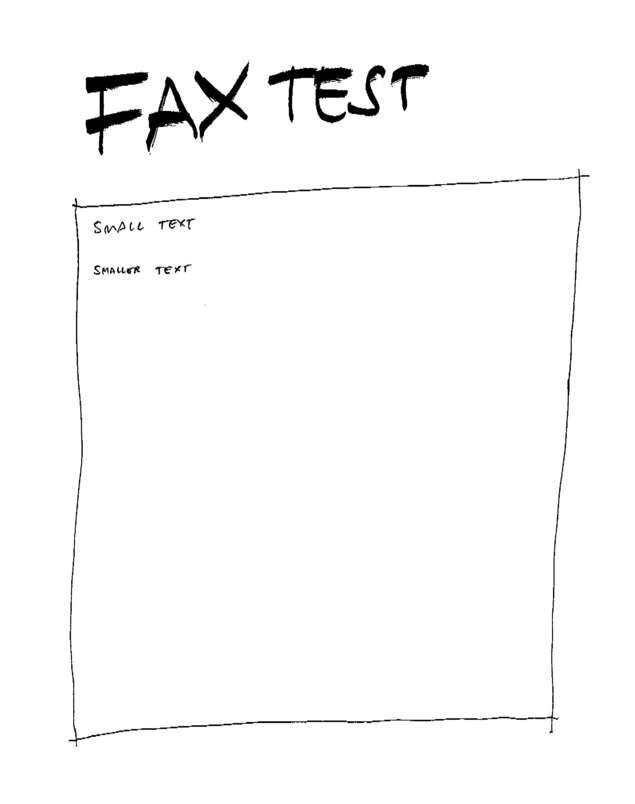 Fax page